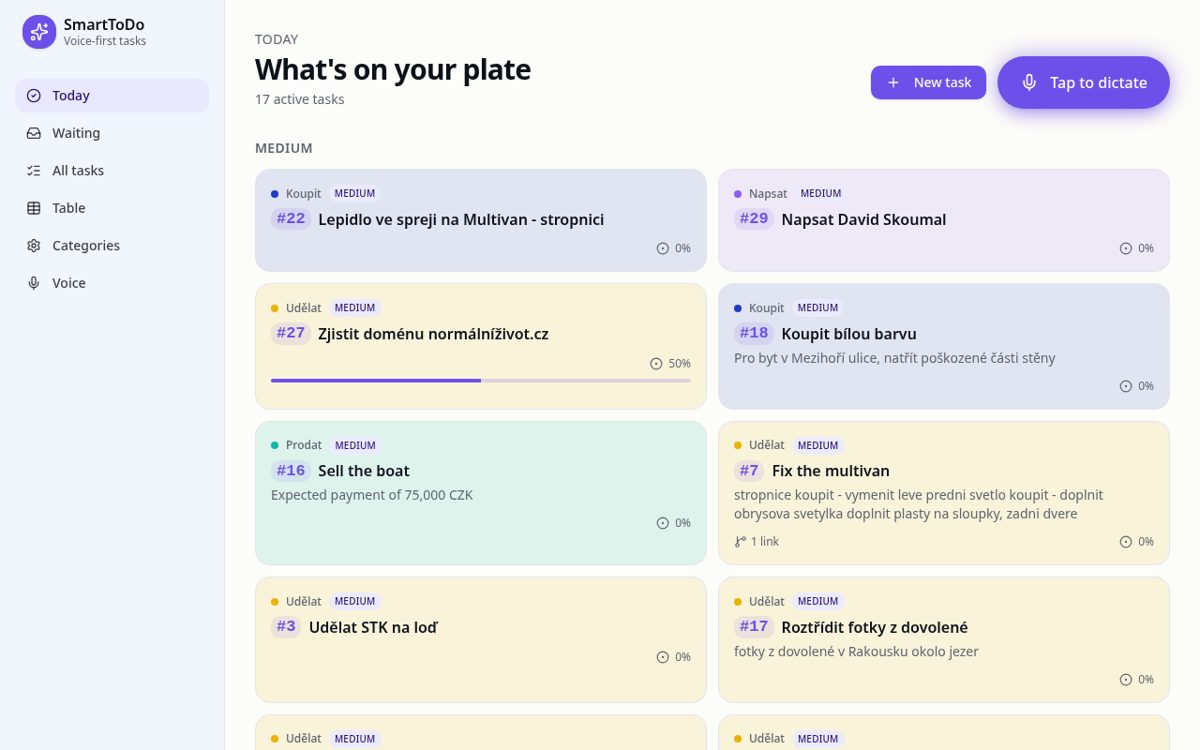To Do Helper — Say what you need to do. Let the AI sort it out.