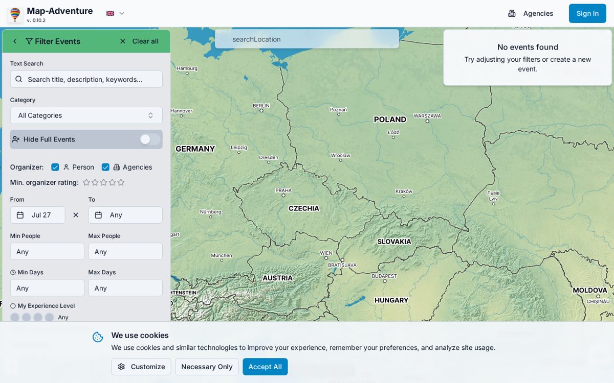 Map Adventure — Find things to do near you, on a map.